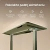 Elektrinis reguliuojamo aukščio stalas Desktronic HomeOne Baltas/Žalias, 120x60cm, Dvigubas motoras, USB ir USB-C įkrovimo lizdai