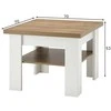 TV staliukas Kavos staliukas Imv Provence, 70 cm, baltoji pušis/ąžuolas