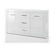 Komoda Bianco, baltas blizgesys