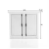 Komoda Imv Westerland, 105x45xH90 cm, baltoji pušis