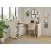 Lentyna Imv City, 40x40xH70 cm, balta/ąžuolinė