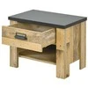 Naktinė spintelė Imv Sherwood, 60x39xH46 cm, ruda/pilka