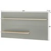 Sieninė lentyna Imv City, 150 cm, žalias/ąžuolas