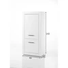 Spinta Bianco, 66 cm, baltas blizgesys