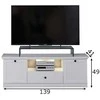TV staliukas TV stovas Baxter baltas