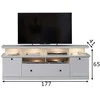 TV staliukas TV stovas Baxter baltas