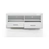 TV stovas Bianco, 150 cm, baltas blizgesys