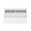 TV stovas Bianco, 150 cm, baltas blizgesys
