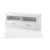 TV stovas Bianco, 150 cm, baltas blizgesys