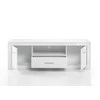 TV stovas Bianco, 180 cm, baltas blizgesys