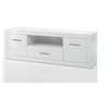 TV stovas Bianco, 180 cm, baltas blizgesys