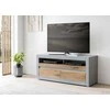 TV staliukas TV stovas Casablanca, 150 cm, ąžuolinė/matinė pilka