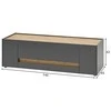 TV staliukas TV stovas City, 140 cm, antracitas/ąžuolinė