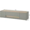 TV stovas Imv City, 170 cm, žalias/ąžuolas