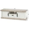 TV staliukas TV stovas Imv Florenz, 156 cm, baltoji pušis/pušis