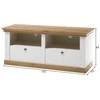 TV staliukas TV stovas Imv Landhaus, 152 cm, baltoji pušis/ąžuolas
