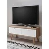 TV stovas Imv Lena, 107 cm, balta/ąžuolinė