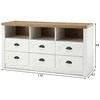TV staliukas TV stovas Imv Provence, 130 cm, baltoji pušis/ąžuolas