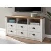 TV staliukas TV stovas Imv Provence, 130 cm, baltoji pušis/ąžuolas