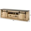 TV staliukas TV stovas Imv Sherwood, 201 cm, ruda/pilka