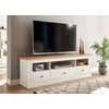 TV stovas Imv Westminster, 162 cm, balta/ąžuolinė