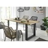 Valgomojo stalas Sherwood, 180 x 80 x 76 cm, ruda / pilka