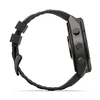 Išmanusis laikrodis Garmin fēnix® 9 Pro – 51mm, Pilkos anglies spalvos DLC titanas su juodos / akmenėlių pilkos spalvos silikoniniu dirželiu | 010-04337-16