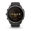 Išmanusis laikrodis Garmin fēnix® 9 Pro – 51mm, Pilkos anglies spalvos DLC titanas su juodos / akmenėlių pilkos spalvos silikoniniu dirželiu | 010-04337-16