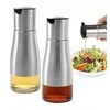 Winder Home Aliejaus dozatorius 320 ml – stiklinis butelis prieskoniams ir padažams