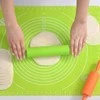 Winder Home Didelė silikoninė tešlos kočiojimo lenta XL – žalia, neslystanti, kepiniams ir tešlai