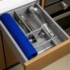 Winder Home Indų džiovyklė barui ir virtuvei – neslystanti XXL 45×30 cm, mėlyna džiovinimo kilimėlis