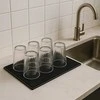 Winder Home Indų džiovyklė barui ir virtuvei – neslystanti XXL 45×30 cm, juoda Džiovinimo kilimėlis