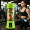 Winder Home Nešiojamas USB trintuvas 380 ml su žaliu jogos ir mankštos kilimėliu – sporto rinkinys, žalias