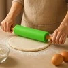 Winder Home Silikoninis tešlos kočėlas 38,5 cm – nelimpantis virtuvės įrankis, žalias
