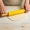 Winder Home Silikoninis tešlos kočėlas 43 cm – didelis, nelimpantis virtuvės įrankis, geltonas