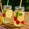 Winder Home Stiklinė su dangteliu ir šiaudeliu – 450 ml, 2 vnt., gėrimams