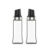 Winder Home Stiklinis aliejaus butelis su juodu dangteliu, 500 ml – rinkinys 2 vnt., skystiems prieskoniams