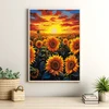 Winder Home Tapyba pagal skaičius – paveikslas, dažai, teptukai, rinkinys „Saulėgrąžų laukas“, 40×50 cm