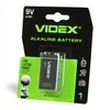 Baterijos 9V Krona / 6LR61 (2 vnt.) VIDEX Alkaline, 9V, 600mAh