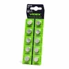 Baterijos AG12 / LR43 VIDEX (30 vnt.) 1.5V Alkaline 113mAh