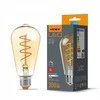Dekoratyvinė LED lemputė E27 4W, 300Lm 2200K, VIDEX VLE-ST64FASD-04272 (šiltai balta šviesa), reguliuojama