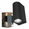 Fasado šviestuvas dvipusis LED 6W 540Lm 2700K IP54, VIDEX VL-AR032-062B | PELLE-Juodas (šiltai balta šviesa), juodas – Dvipusis šviesos srautas