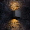 Fasado šviestuvas dvipusis LED 6W 520Lm 2700K IP54, VIDEX VL-AR04-062B | ERIC-Juodas (šiltai balta šviesa), juodas – Dvipusis šviesos srautas