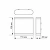 Fasado šviestuvas dvipusis LED 6W 660Lm 2700K IP54, VIDEX VL-AR06-062B | EVAN-Juodas (šiltai balta šviesa), juodas – Dvipusis šviesos srautas