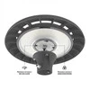 LED parko šviestuvas 80-100-120W 16800Lm 3000/5000/6500K IP65 220V, VIDEX VL-SLP01-120B – Reguliuojama galia ir keičiamas šviesos tonas viešųjų erdvių apšvietimui