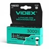 Įkraunama baterija 18650-P VIDEX (1 vnt.) Li-Ion, 3.7V, 3000mAh