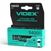 Įkraunama baterija 18650-P VIDEX (1 vnt.) Li-Ion, 3.7V, 3400mAh