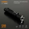 Įkraunamas kišeninis LED žibintuvėlis Luminus SST40 10W, 1200Lm 5000K, Li-ion 18650 2200mAh, VIDEX VLF-A105Z – Optinis priartinimas tiksliam spindulio fokusavimui