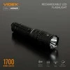Įkraunamas kišeninis LED žibintuvėlis Luminus SST40 20W, 1700Lm 6500K, Li-ion 21700 4000mAh (keičiamas į 18650), VIDEX VLF-A156R – Mechaninis sukamasis jungiklis