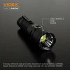 Įkraunamas kišeninis LED žibintuvėlis CREE XHP50.2 20W, 4000Lm 6500K, Li-ion 21700 4000mAh, VIDEX VLF-A406 – Kompaktiškas dydis ir kompromisų neturinti galia
